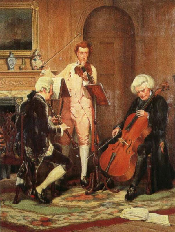 william wordsworth private music  making the lost chord by stephen lewin oil painting image